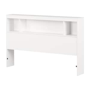 Fusion Pure White Full Size Headboard with Storage