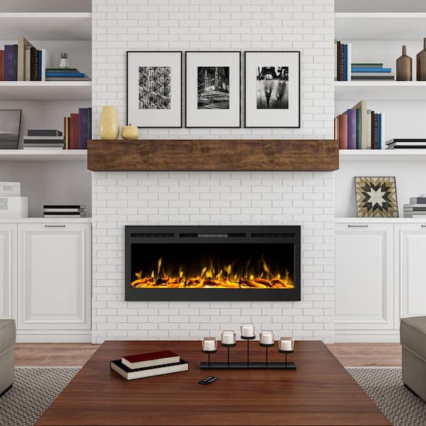 Northwest 50 in. 5440 BTU Wall-Mount Electric Fireplace Furnace or ...