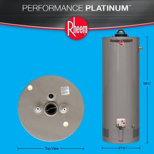 Performance Platinum 50 Gal. Tall 12 Year 40,000 BTU Powered Damper Natural Gas Tank Water Heater
