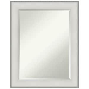 Imperial 23 in. x 29 in. Modern Rectangle Framed White Bathroom Vanity Mirror