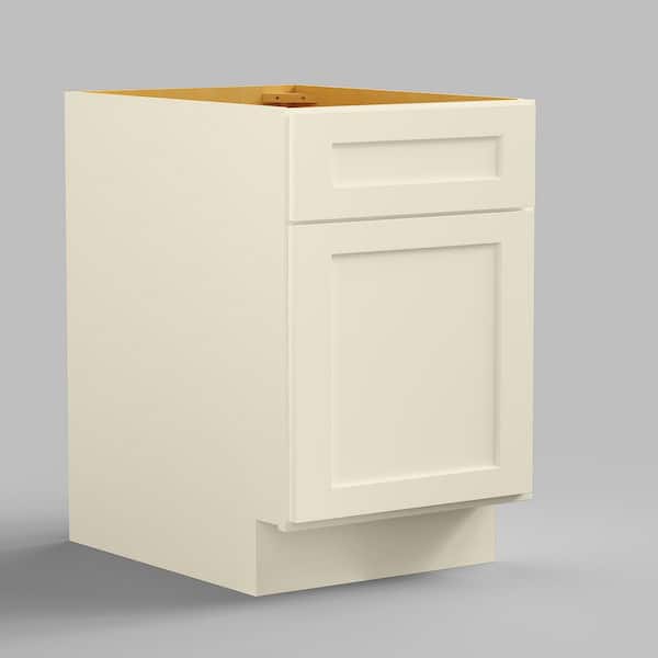 HOMEIBRO 18-in W x 29-1/2-in H x 21-in D Painted Shaker Style Ready to Assemble Two Drawer File Base Cabinet