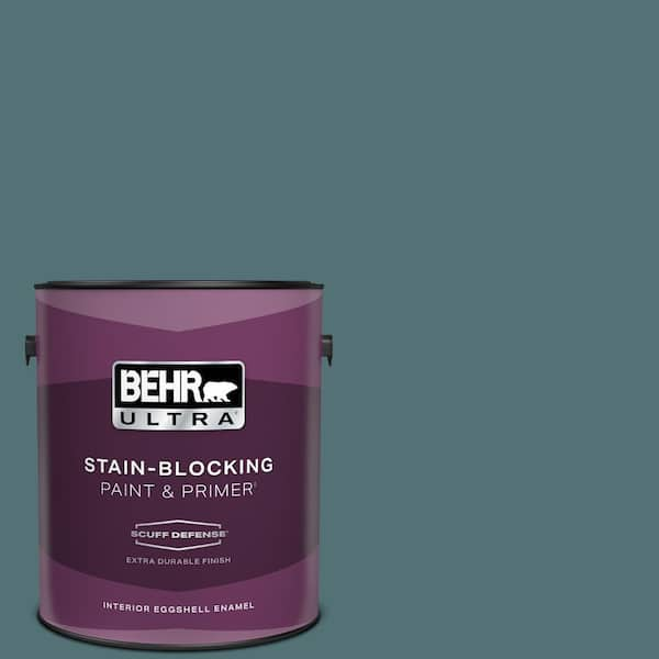 BEHR ULTRA 1 gal. Home Decorators Collection #HDC-CL-22 Sophisticated Teal Extra Durable Eggshell Enamel Interior Paint & Primer