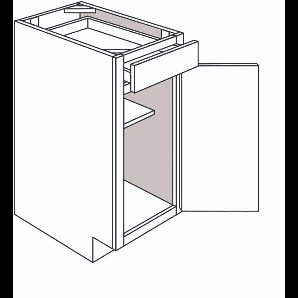 Hampton Bay Denver White Painted Shaker Stock Assembled Base Kitchen