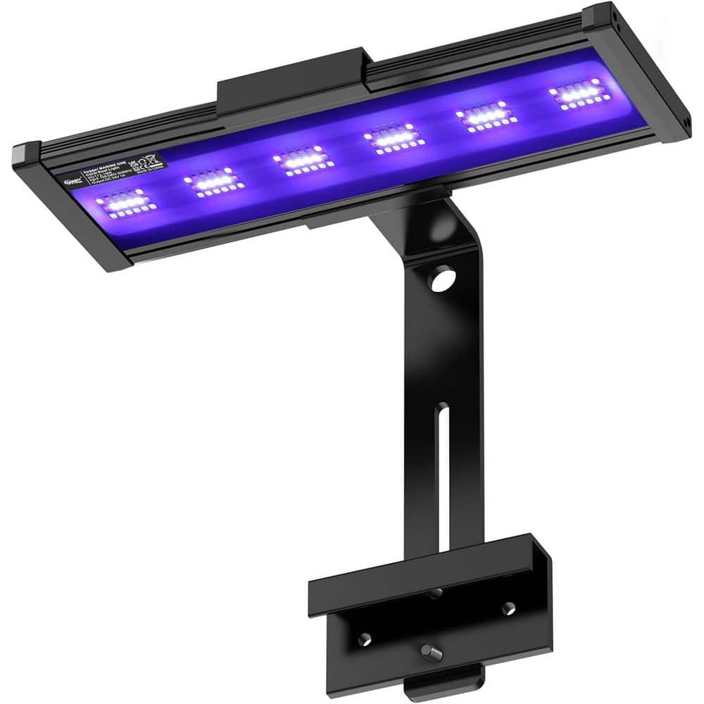 OBJLGEV Saltwater Aquarium LED Light 11 in. Fixture for