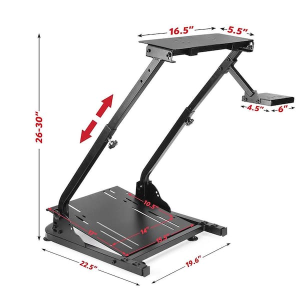 SEEUTEK Luyster Race Simulator Cockpit for Logitech G25, G27, G29 Height  Adjust Race Wheel Stand, Wheel and Pedals Not Included BZ-1022-84 - The  Home Depot