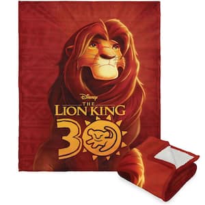 Disney Lion King the King Silk Touch Sherpa Multi-color Throw