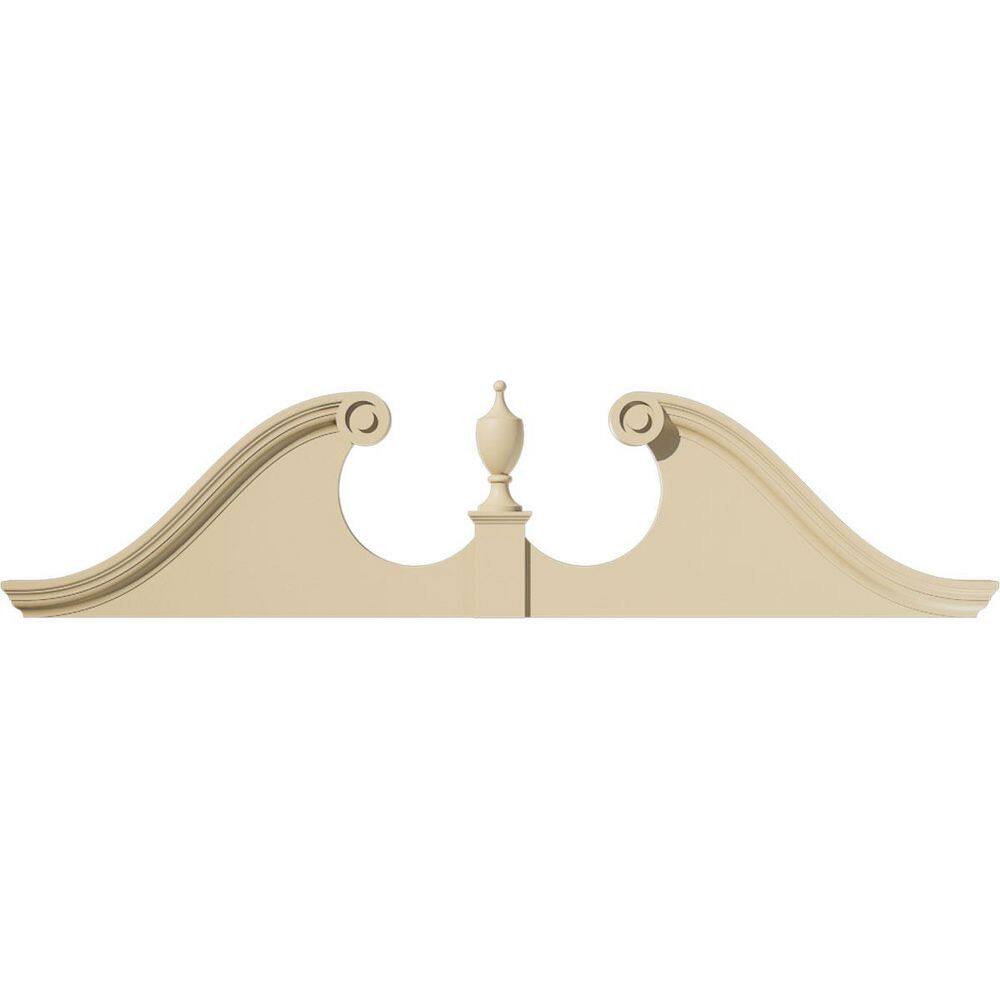 72-in W x 18-in H x 2-3/4-in P Rams Head Signature Urethane Pediment (Urn Ships Unattached in Box), Primed Tan price history on PriceWatchPro