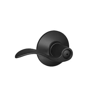 Accent Matte Black Privacy Bed/Bath Door Handle