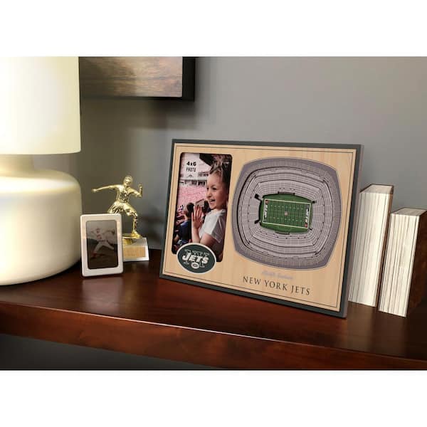 NFL New York Jets Team Colored 3D StadiumView with 4 in. x 6 in. Picture Frame