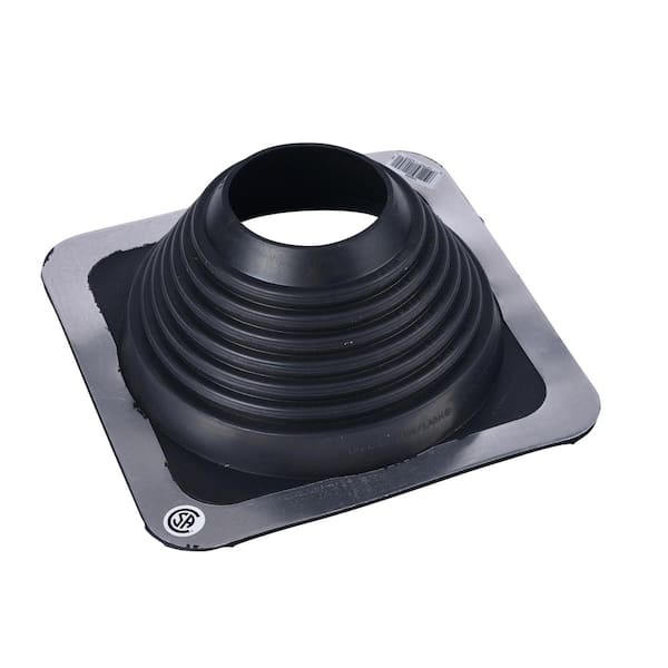 Oatey No-Calk Master Flash 12-1/2 in. x 11-3/4 in. Rubber Vent Pipe Roof Flashing with Adjustable Diameter