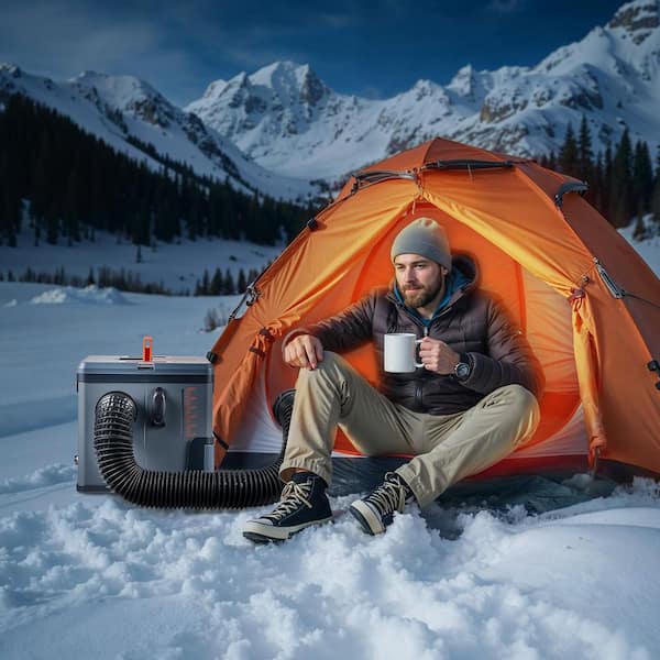 27296 BTU /h Portable Diesel Air Heater, 12V/24V DC with Bluetooth App, Remote, 1.3 Gal Fuel Tank, Space Heater