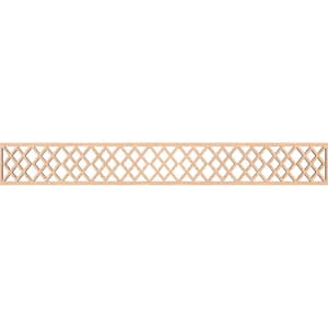 Hadley Fretwork 0.375 in. D x 46.5 in. W x 6 in. L Red Oak Wood Panel Moulding