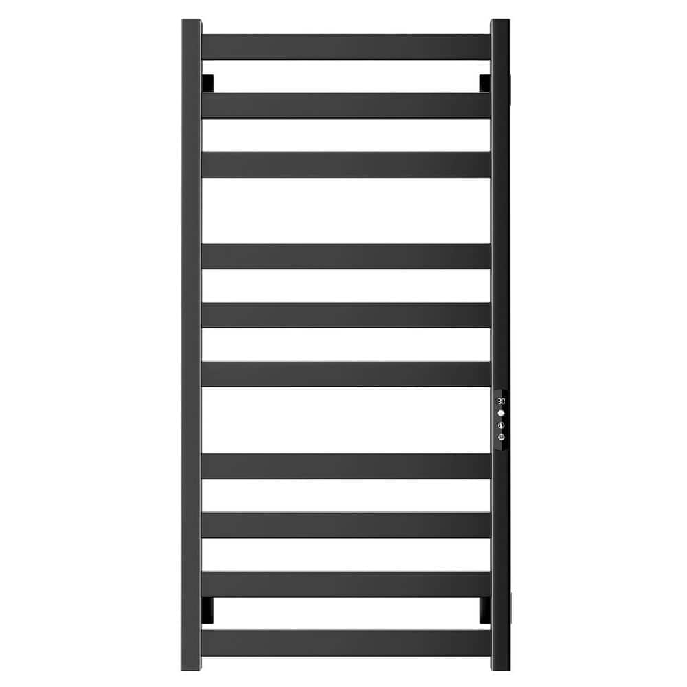 10-Bar Towel Holder Wall Mounted Electric Plug-in Towel Warmer with Touch S