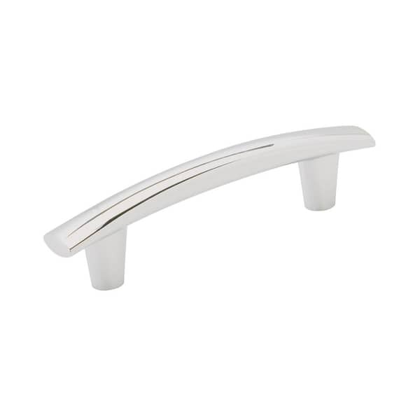 Amerock Willow 3-3/4 in. Center-to-Center Modern Polished Chrome Arch Cabinet Pull
