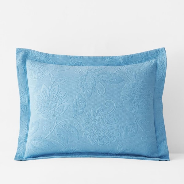 The Company Store Putnam Matelasse Lagoon Cotton Single Standard Sham