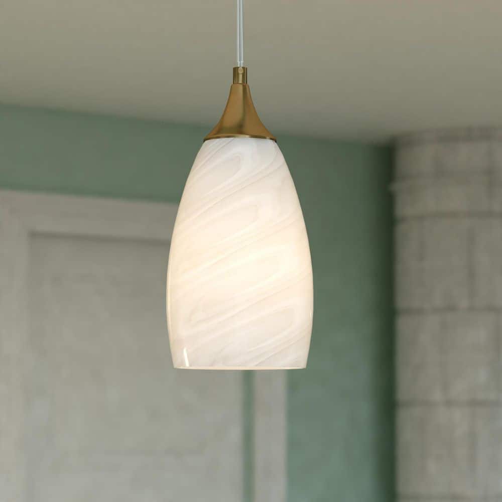 VAXCEL Milano 1-Light 4.75 in. Wide Muted Brass Gold Bell Mini