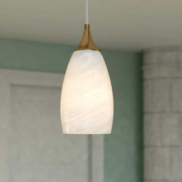 VAXCEL Milano 1-Light 4.75 in. Wide Muted Brass Gold Bell Mini
