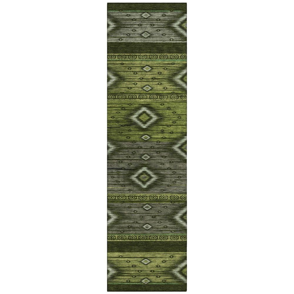 Chantille Machine Washable Indoor/Outdoor Abstract ACN1943 Aloe 2 ft. 3 in. x 7 ft. 6 in. Runner Rug price history on PriceWatchPro