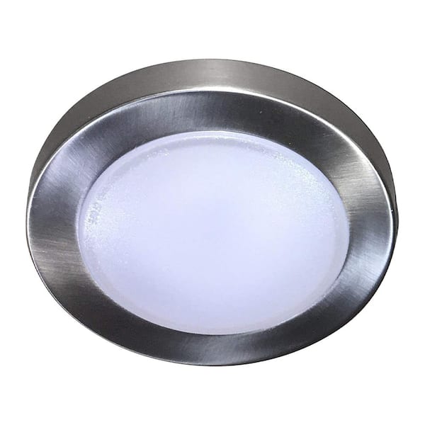 Unbranded Berlie 8 in. 1-Lights Brushed Nickel LED Flush mount