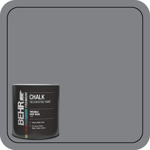 02wow021　ヌビ　ダークグレー BEHR PREMIUM 1 qt. #PPU18-04 Dark Pewter Interior Chalk Decorative