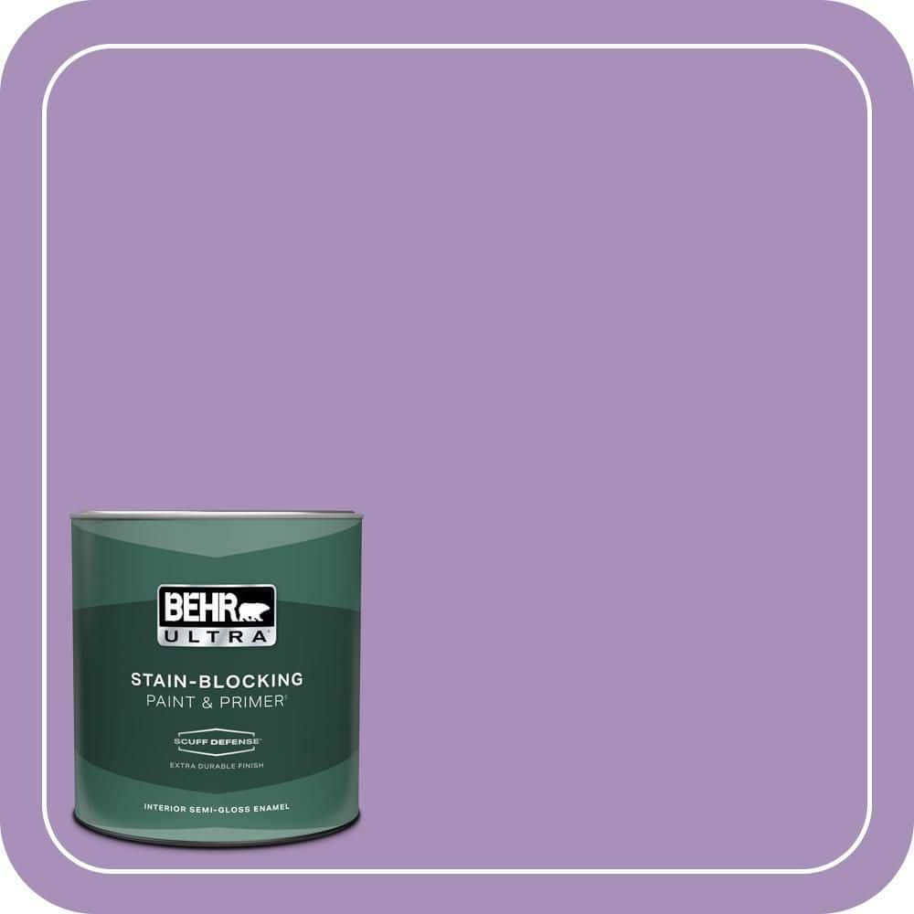 1 qt. #650B-5 Garden Pansy Extra Durable Semi-Gloss Enamel Interior Paint & Primer price history on PriceWatchPro