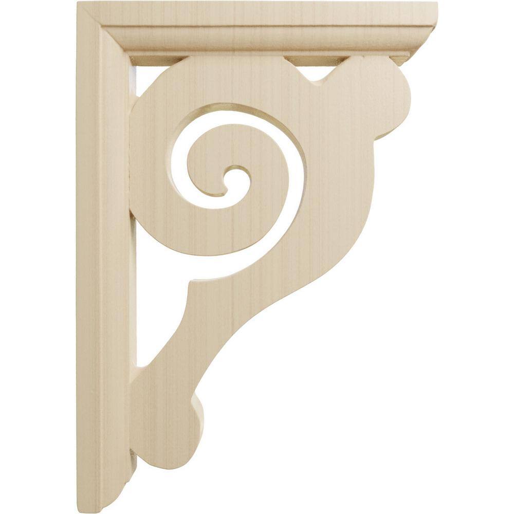 Bulwark 8.5" Rubberwood Decorative Corbel Bracket