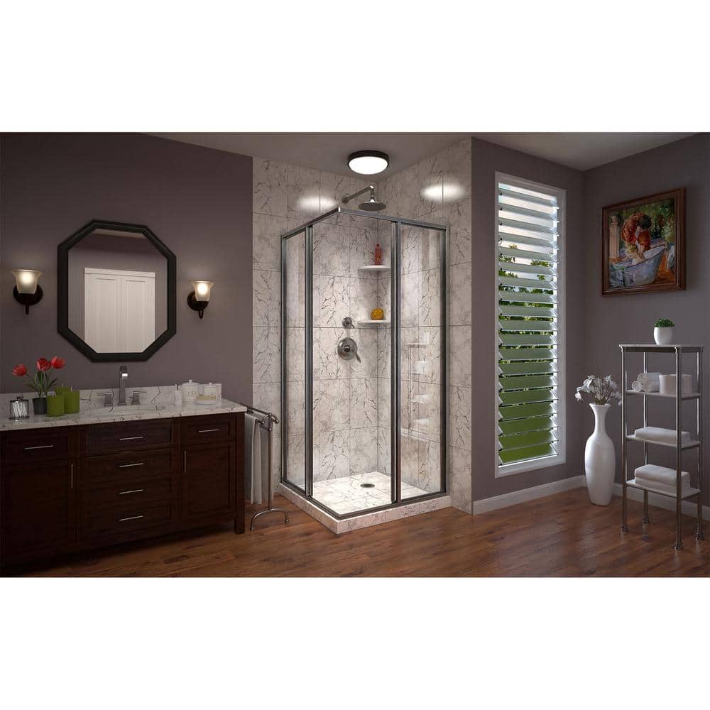 DreamLine Brushed Nickel 72" Frameless Sliding Shower Enclosure