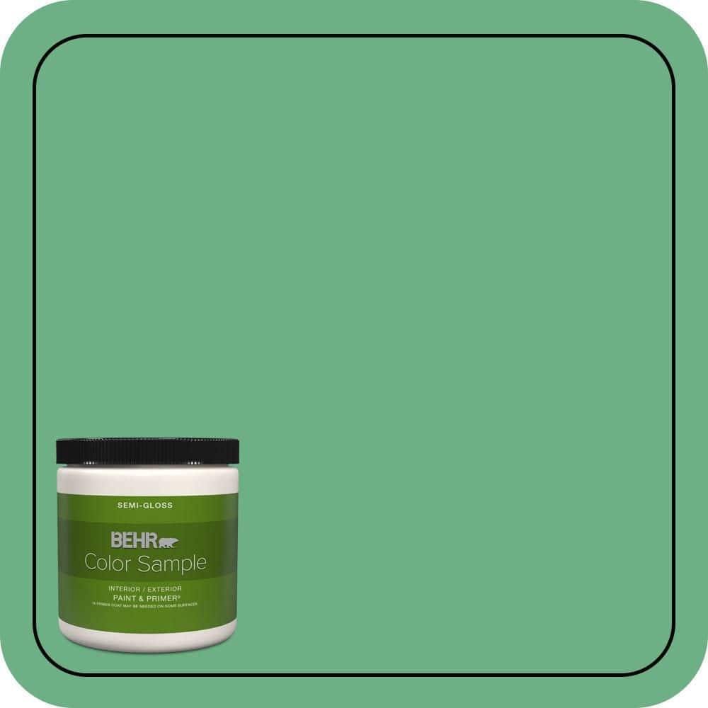 8 oz. #P410-5 Lily Pads Semi-Gloss Interior/Exterior Paint & Primer Color Sample price history on PriceWatchPro