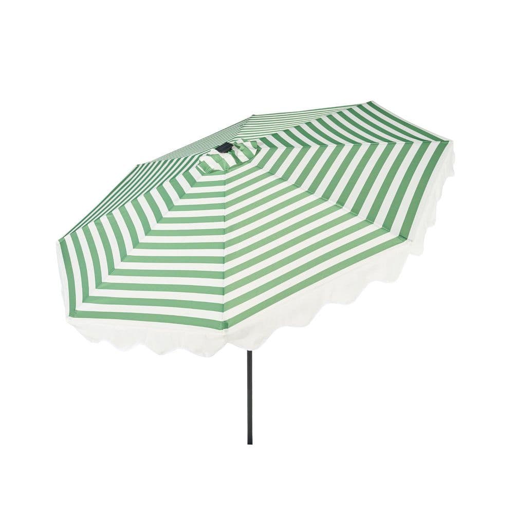 10 ft. Kibo Market Outdoor Patio Umbrella in Green with Crank Lift System and UV-Resistant Fabric (Without Base) price history on PriceWatchPro
