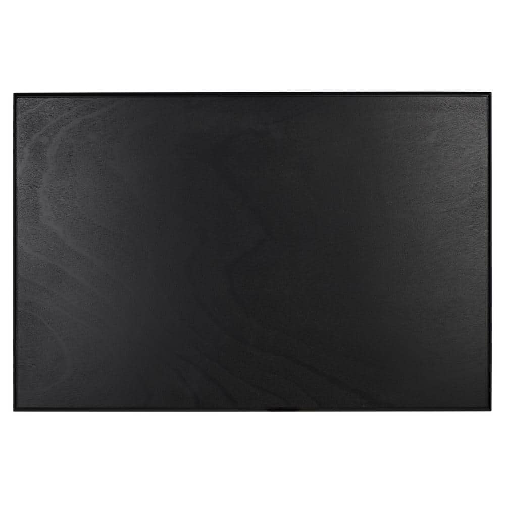 Arina Black Wood Writing Desk with Drawer