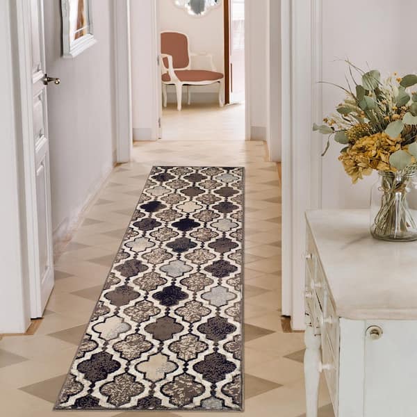 Superior Non-Slip Washable Cotton 2 Piece Bath Rug Set Square / Latte