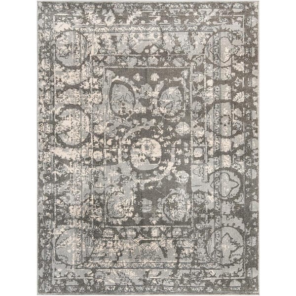 Unique Loom La Jolla Vintage Gray 9' 0 x 12' 0 Area Rug
