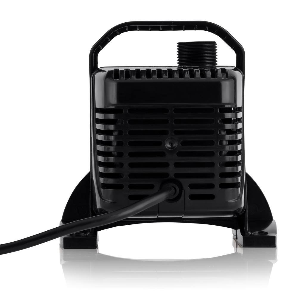 Black Submersible Water Pump with 33' Cord for Fountains & Ponds