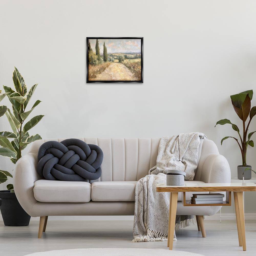Rural Trail Landscape by Petal Prints Design Black Floater Frame Nature Graphic Art Print 17 in. x 21 in. price history on PriceWatchPro