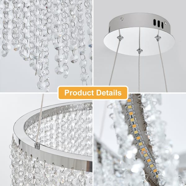 Sunpez 1-Light Hanging Fixture Pendant Light 3-Color Dimming