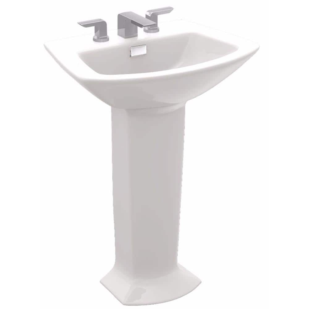 Reviews For Toto Soiree 25 In Pedestal Combo Bathroom Sink With 8