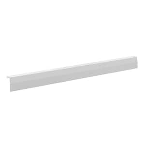 Premium Series 7 ft. Galvanized Steel Easy Slip-On Baseboard Heater Cover in White
