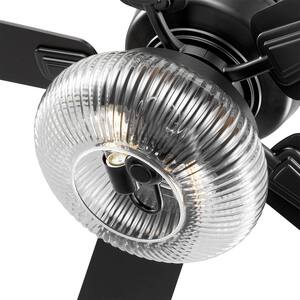 52 in. Rimgate Indoor Matte Black LED Ceiling Fan with Remote Control