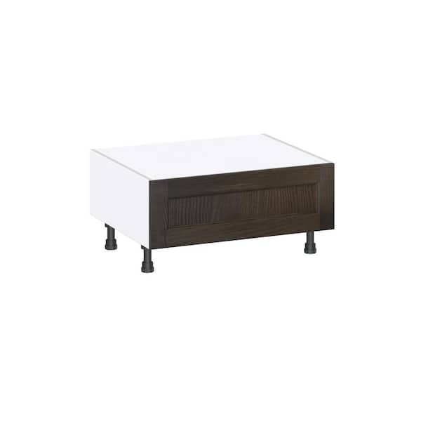 Georgetown 30 in. W x 24 in. D x 14.5 in. H Assembled Window Seat Base Kitchen Cabinet in Chestnut