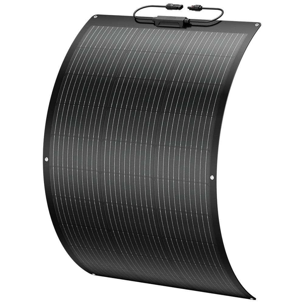 Arch 12-Volts 100-Watt Fiberglass Flexible Monocrystalline Solar Panel Port