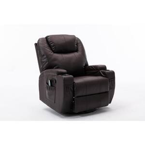 33.9 in Big and tall Recliner, 8 points massage and heating function, with 360-degree rotation and footrest.