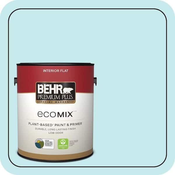 1 gal. #P470-1 Silent Breeze Flat EcoMix Plant-Based Interior Paint & Primer