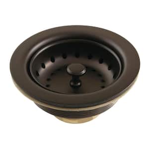 Tacoma 3-1/2 in. x 2-1/2 in. Stainless Steel Kitchen Sink Basket Strainer in Oil Rubbed Bronze