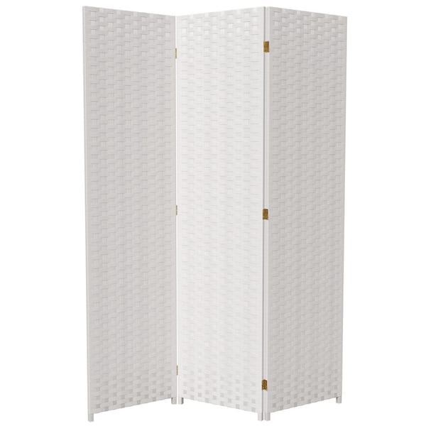 6 ft. White 3-Panel Room Divider