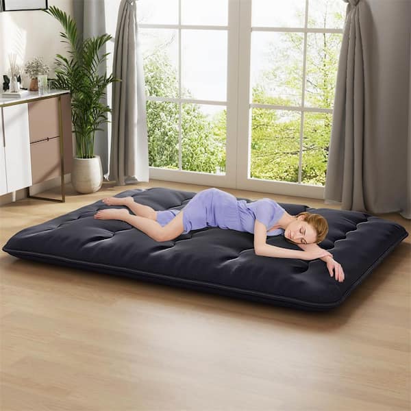 Costway 4 in. Queen Futon Mattress Japanese Floor Pad with
