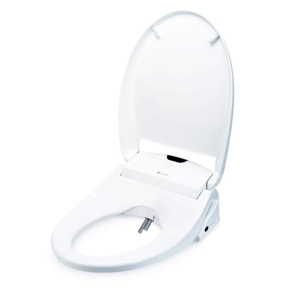 Brondell White Round Luxury Bidet Toilet Seat with Remote