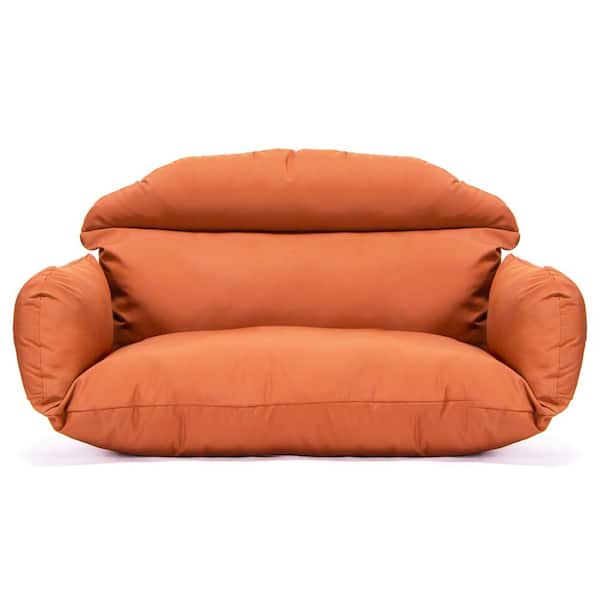 Leisuremod 47 in. x 27 in. Outdoor Swing Cushion in Orange