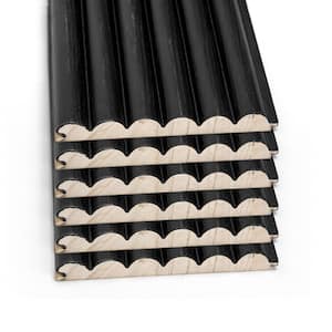 Wall Panelling Rounded Art3dwallpanels Rounded Fluted Ashtree 7.87 ft. x 0.47 ft. x 2/3 in ...