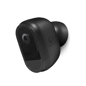 Wireless 1080P Outdoor Security Surveillance Battery Camera in Black