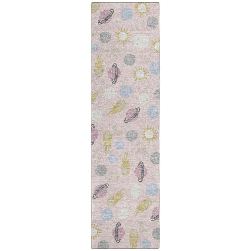 Chantille Machine Washable Indoor/Outdoor Abstract ACN2581 Pink 2 ft. x 7 ft. Runner Rug price history on PriceWatchPro